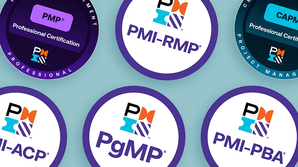 PMI certification badges